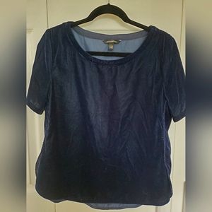 Banana Republic Velvet top size L